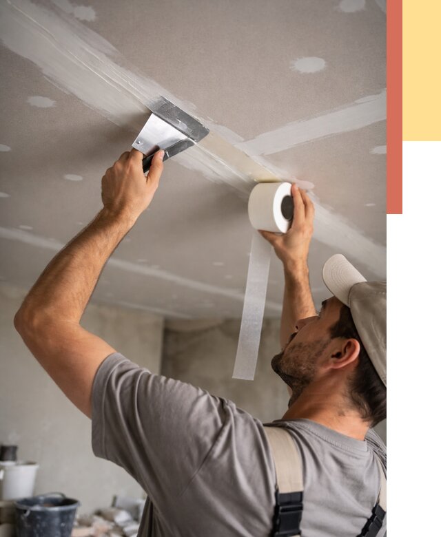 Обработка швов потолка ГКЛ в Воркуте от 7711 руб. под ключ | ОТДЕЛОЧНИК-Врк