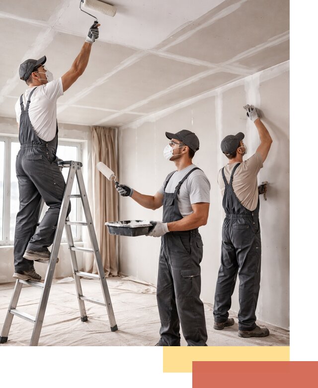 Покраска потолка из гипсокартона в Воркуте качественно и недорого