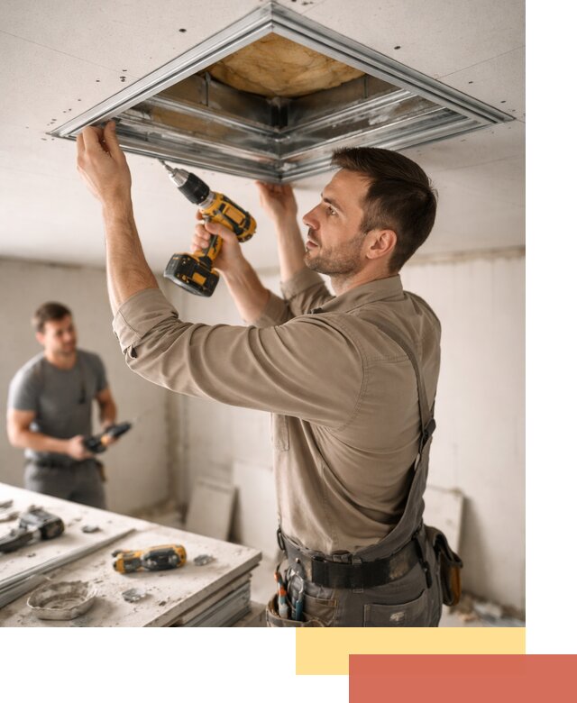 Монтаж люка в потолок из ГКЛ в Воркуте