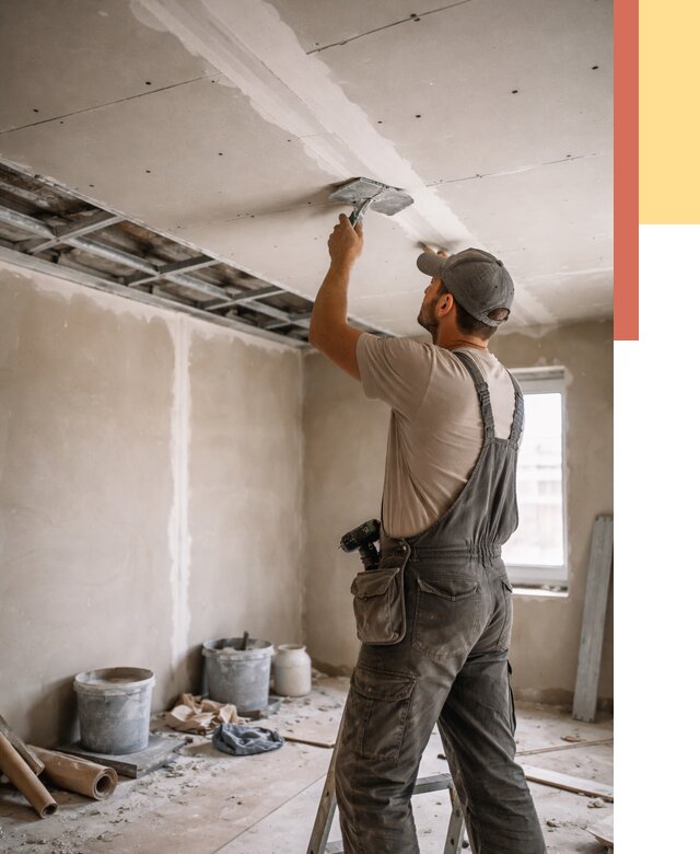 Ремонт потолка из гипсокартона в Воркуте от 668 руб./м² — быстро и недорого | ОТДЕЛОЧНИК-Врк