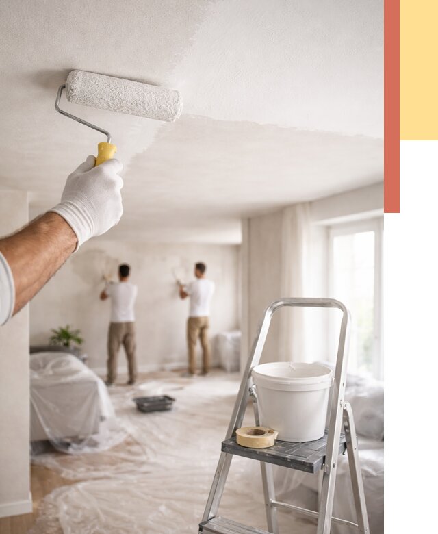 Покраска потолка акриловой краской в Воркуте от 2570 руб. | ОТДЕЛОЧНИК-Врк