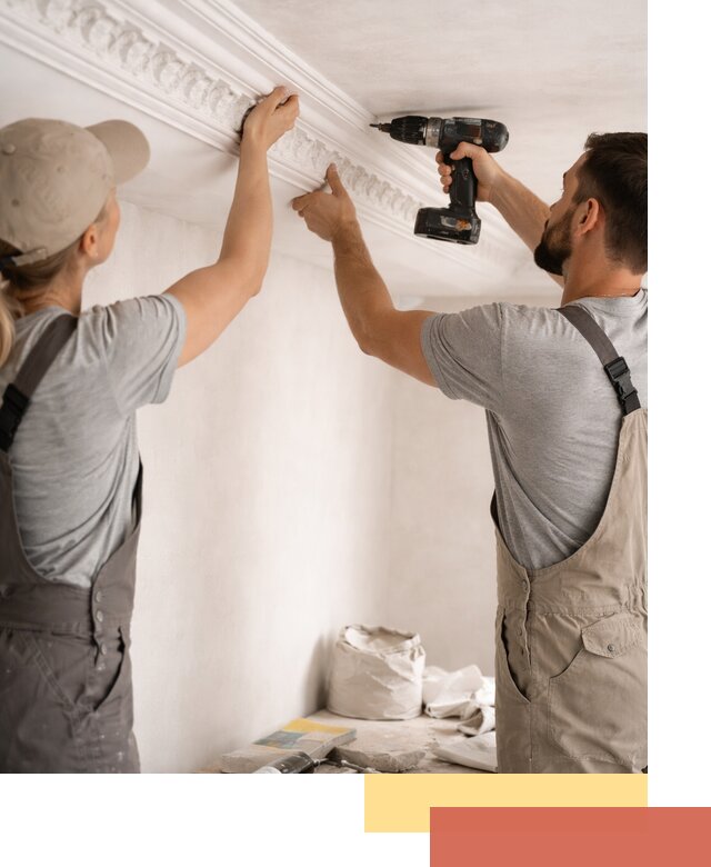 Профессиональный монтаж лепнины на потолок в Воркуте