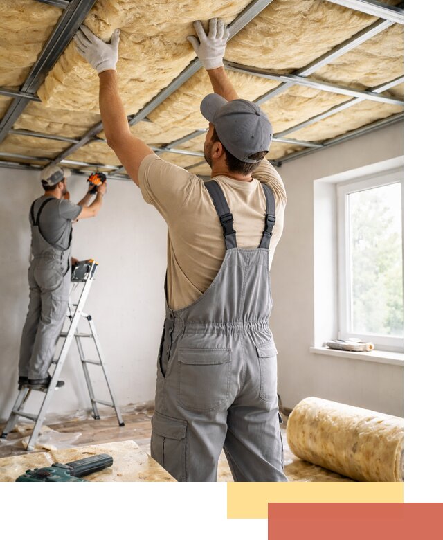 Утепление потолка под ключ в Воркуте качественно и быстро