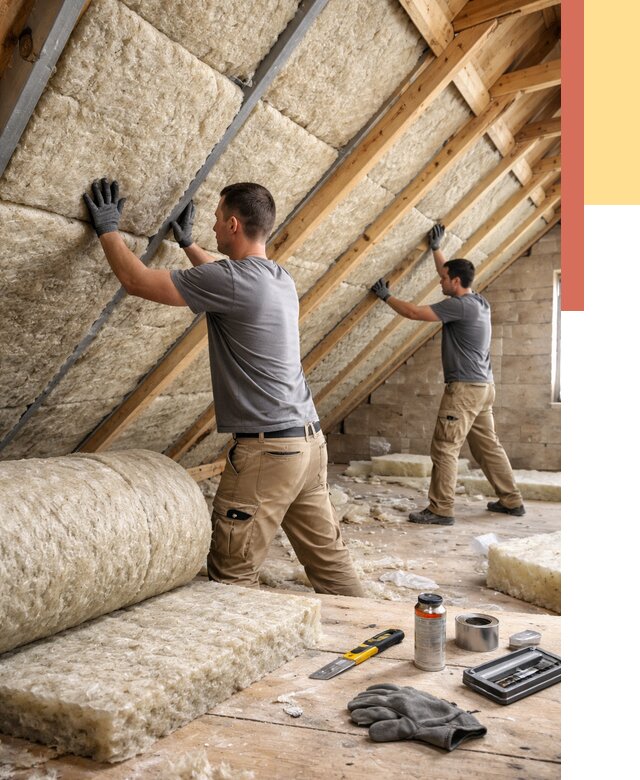 Утепление потолка минватой в Воркуте от 1491 руб. — быстро и недорого | ОТДЕЛОЧНИК-Врк