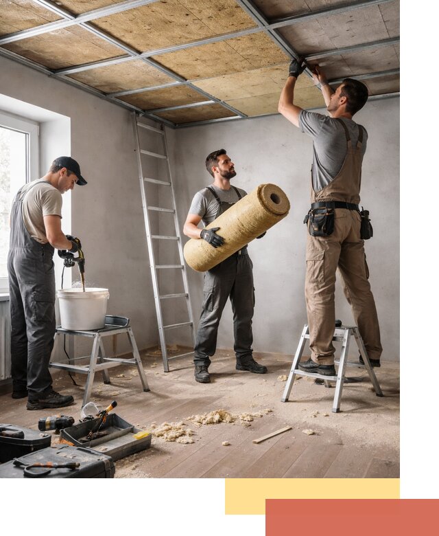 Шумоизоляция потолка в Воркуте: профессиональный монтаж и отделка