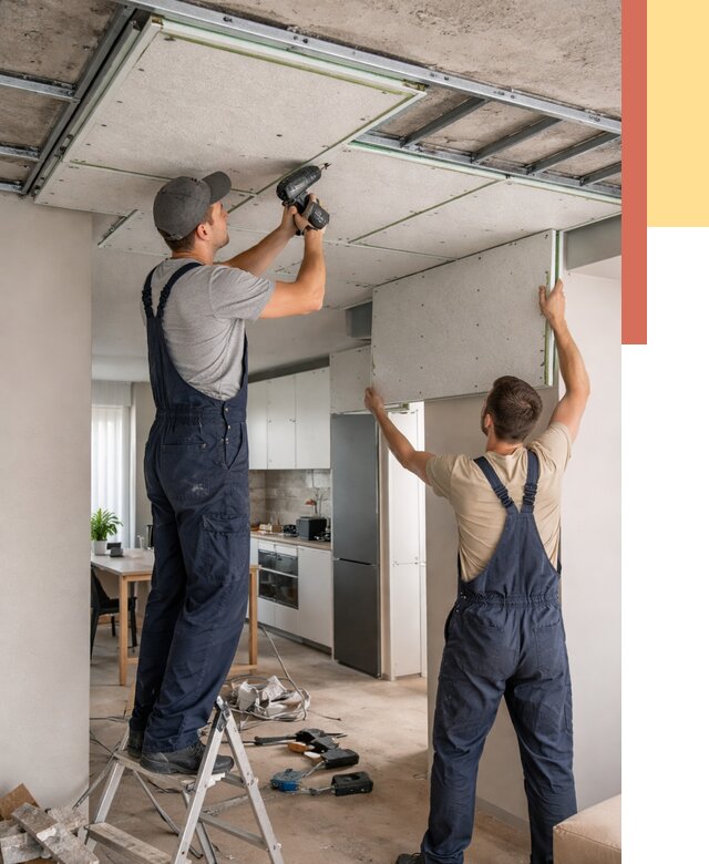 Шумоизоляция потолка панелями зипс в Воркуте от 1902 руб. под ключ | ОТДЕЛОЧНИК-Врк